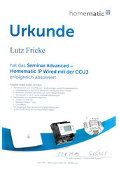 Advanced Homematic IP Wired mit der CCU3